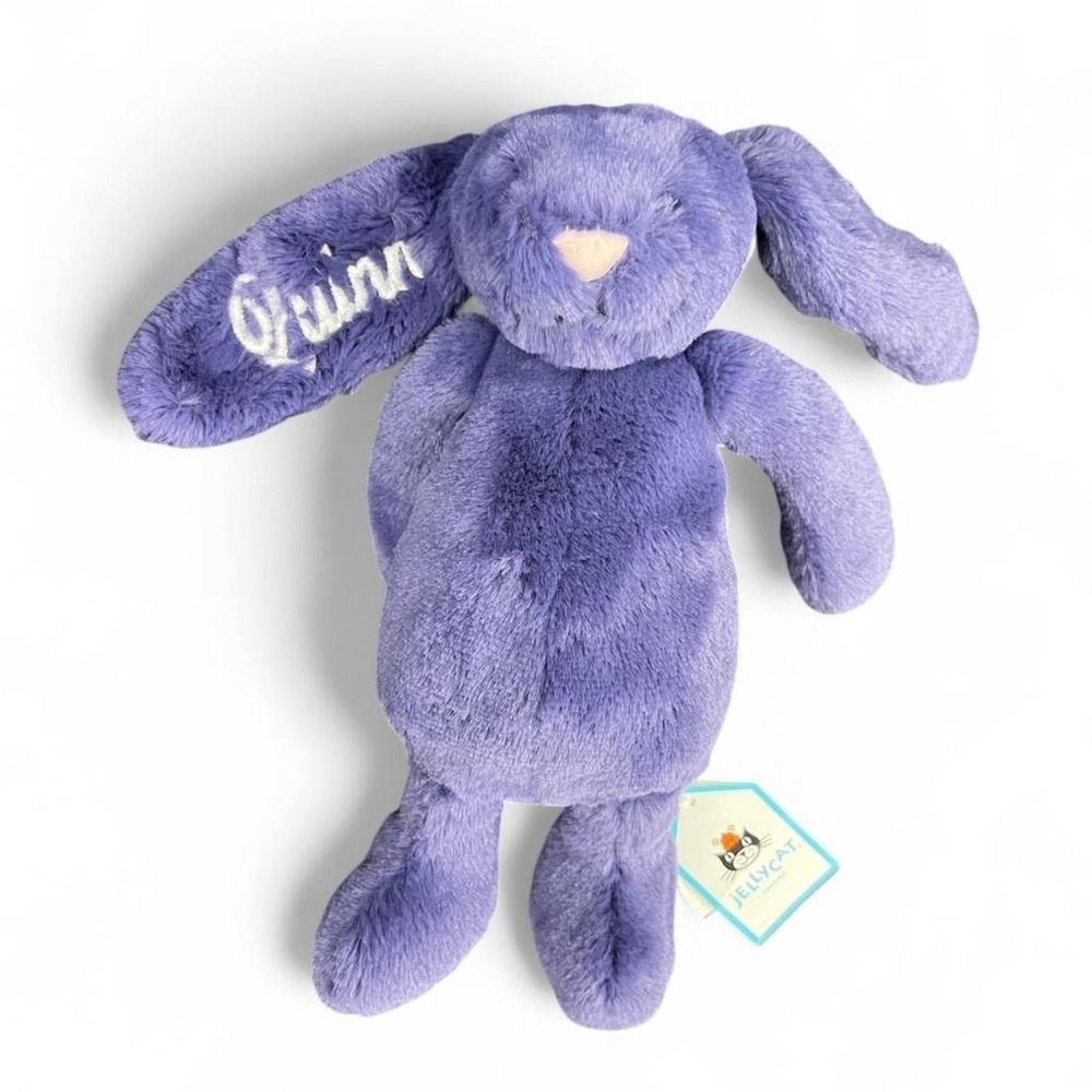 Jellycat Plush Bunny Personalized "Quinn" Soft Stuffed Animal